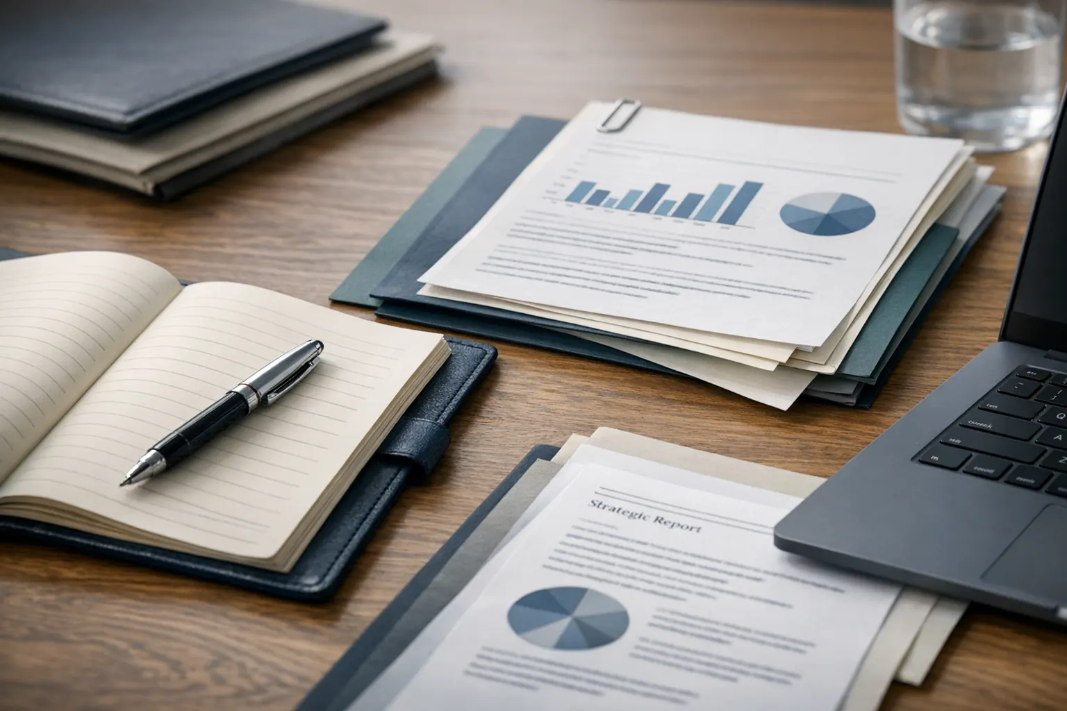 Content planning and business writing image with notes, web copy, or editorial layout materials.
